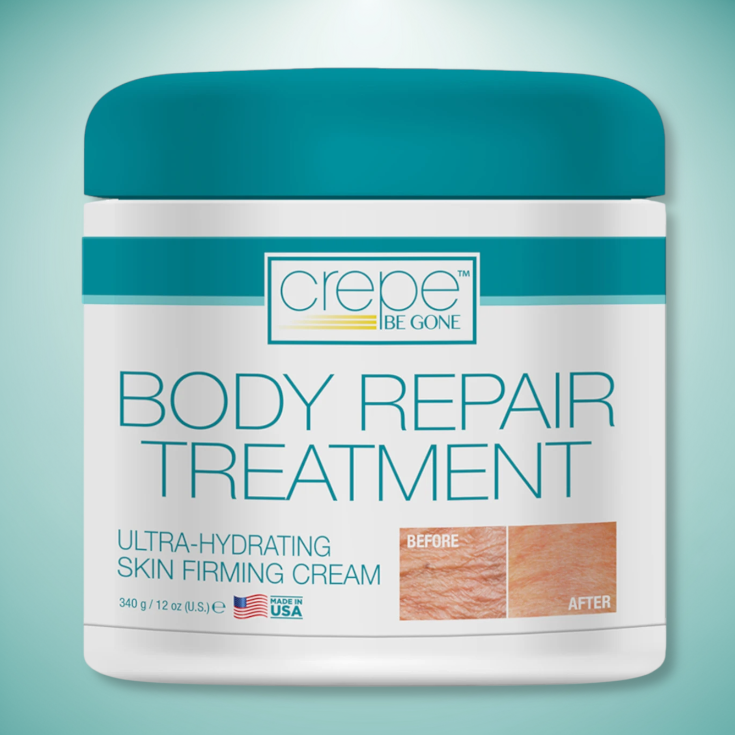Crepe Be Gone Body Repair Treatment Ultra Hydrating Skin Firming Cream - Large 12 ounce