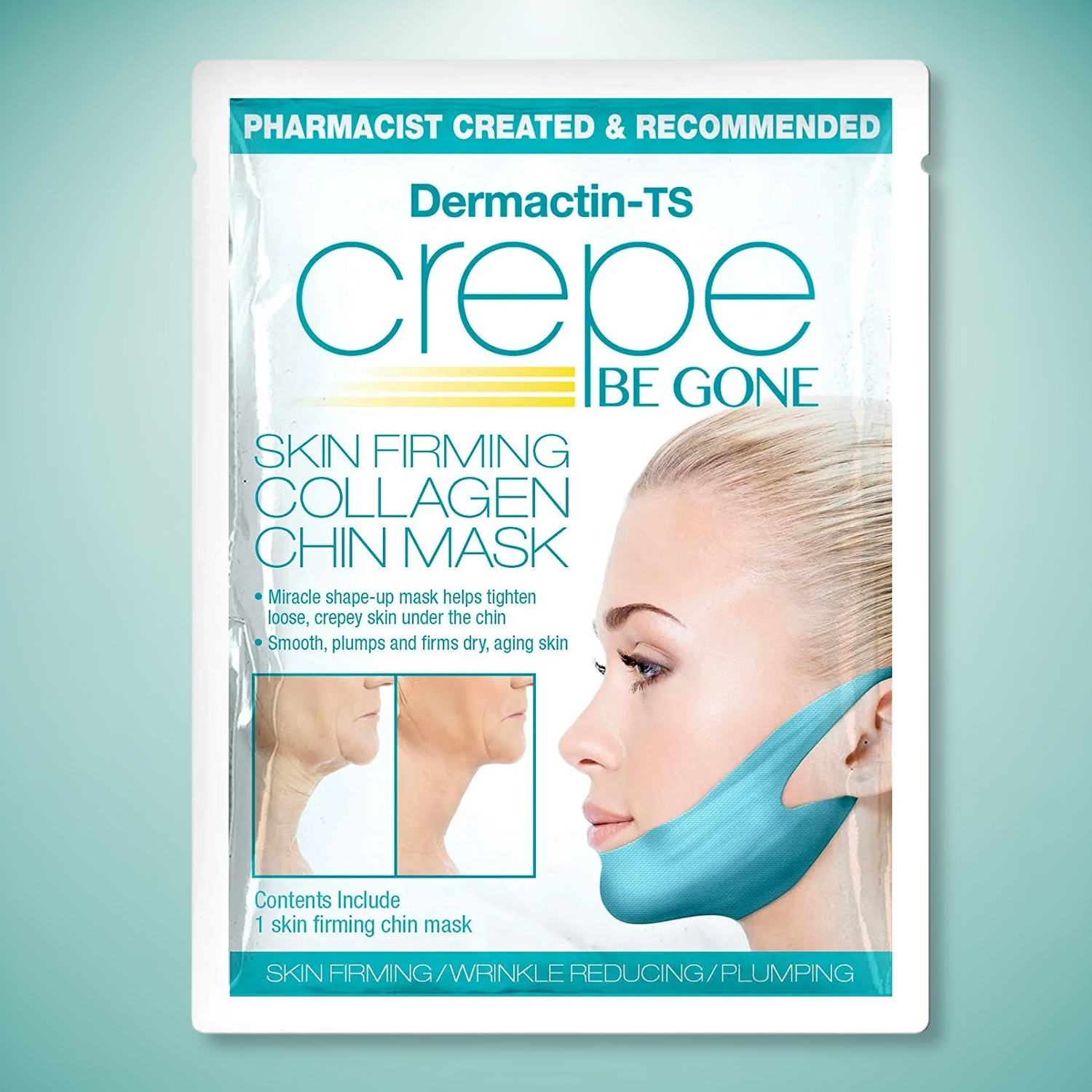 Crepe Be Gone Skin Firming Collagen Chin Mask